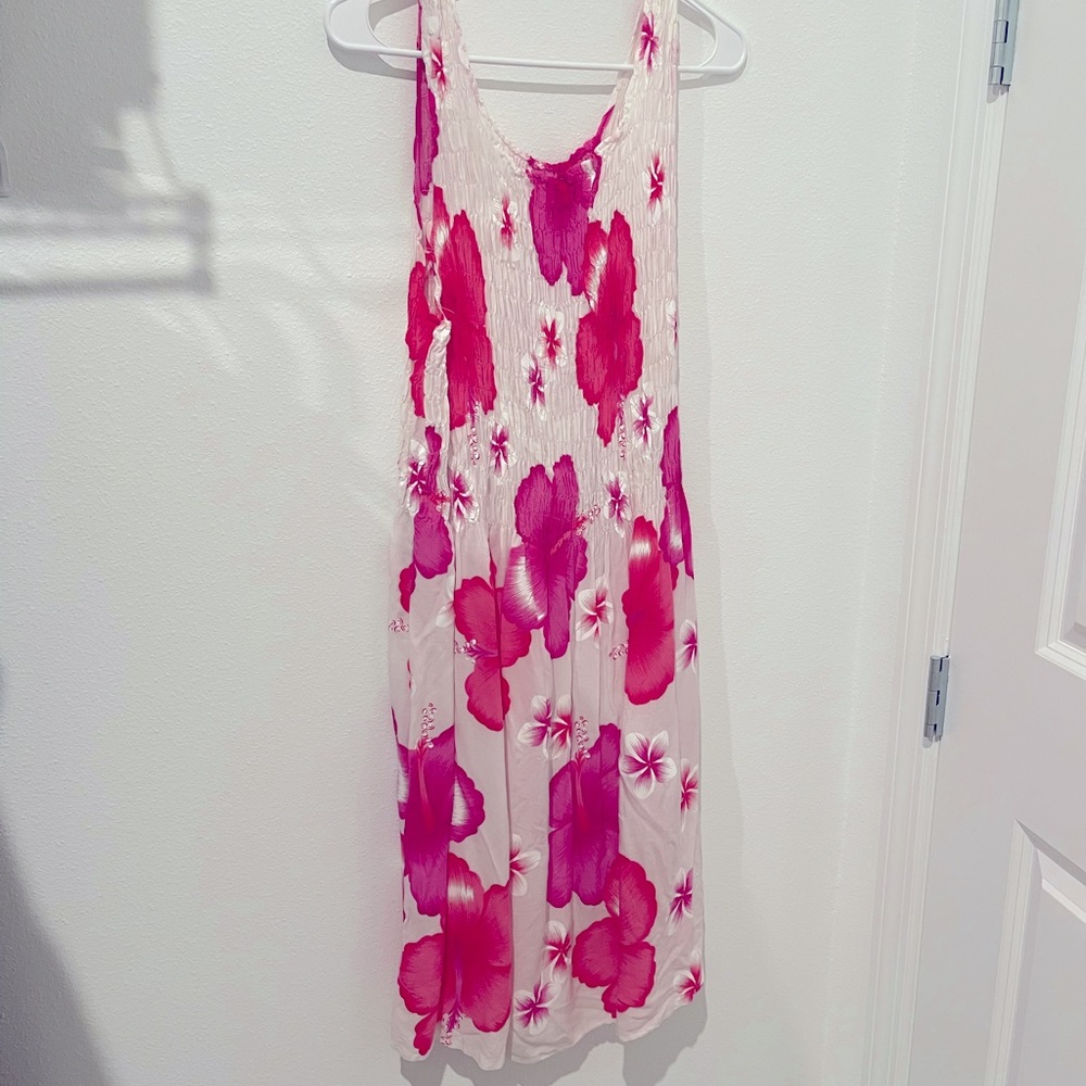 Pink flower dress